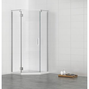 Marenza Neptune NWA3231 Douchecabine - 90x90x195cm - vijfhoek - helder glas - chroom SW1250-NEW