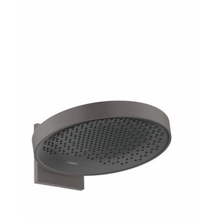 Hansgrohe Rainfinity hoofddouche wand rond 36cm brushed black chrome 26230340 Hansgrohe Rainfinity hoofddouche wand rond 36cm brushed black chrome 26230340