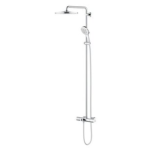 GROHE Rainshower SmartActive Regendoucheset Opbouw - badkraan - hoofddouche 31cm - handddouche rond - chroom 26657000 GROHE Rainshower SmartActive Regendoucheset Opbouw - badkraan - hoofddouche 31cm - handddouche rond - chroom 26657000