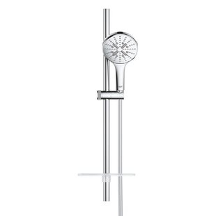 GROHE Rainshower SmartActive 130 Glijstangset - 60cm - ronde handdouche - 3 straalsoorten - gladde doucheslang - met zeepschaal - chroom 26575000