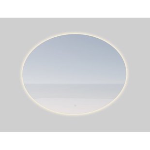 Saniclass Oval badkamerspiegel - 120x80cm - ovaal - incl. indirecte LED verlichting - spiegelverwarming - touch schakelaar NAB001-B-120x80