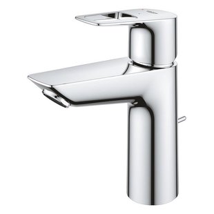 GROHE Bauloop waterbesparende wastafelkraan M-Size met trekwaste chroom 23887001
