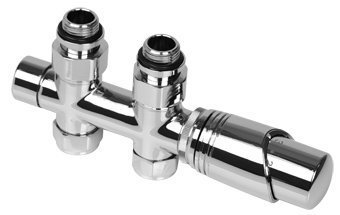 Comodesign onderblok set rechtincl. koppeling 15 en 16mmchroom 12-0023