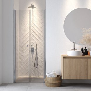 Sealskin Hooked pendeldeur 90x200cm voor nis 6mm veiligheidsglas chroom CCX280906265100