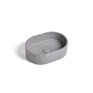 Ideavit Rock Waskom 40x28x12cm Beton ovaal Grey 290291-B1