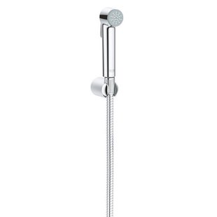 GROHE Tempesta-F Trigger Spray 30 Handdoucheset - 1 straalsoort - rond - met houder - metalen slang - 125cm - chroom 26354000