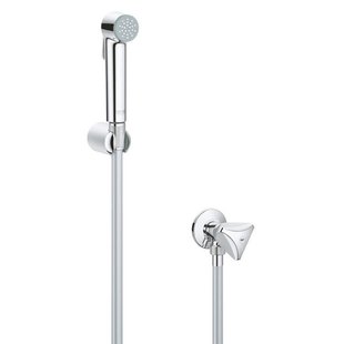 GROHE Tempesta-F Trigger Spray 30 Handdoucheset - 1 straalsoort - rond - met houder - met hoekstopkraan - gladde slang - 125cm - chroom 27514001