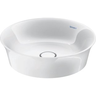 Duravit White tulip opzetwastafel 43x43cm Keramiek Rond Glans Wit 2362430079