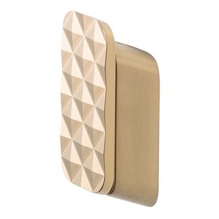 Geesa Shift Handdoekhaak medium met diamantpatroon Goud geborsteld 9199670791 Geesa Shift Handdoekhaak medium met diamantpatroon Goud geborsteld 9199670791