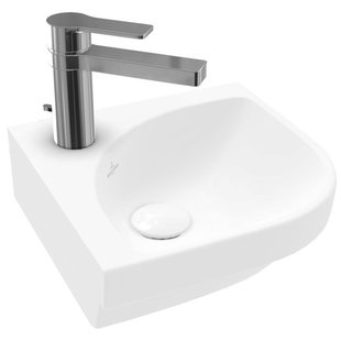 Villeroy & Boch Subway 3.0 hoekfontein 32cm - 1 kraangat zonder overloop Ceramic+ stone white 437146rw