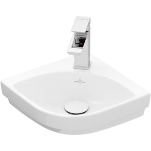 Villeroy & Boch Subway 3.0 hoekfontein 32cm - 1 kraangat zonder overloop wit 43714601