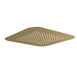 Hotbath Gal Inbouw hoofddouche 42 x 42 cm Geborsteld Messing PVD M147BBP