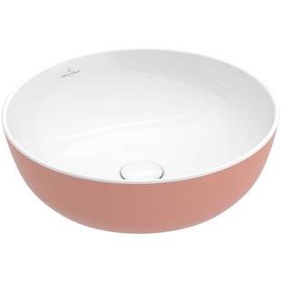 Villeroy & Boch Artis opzetwastafel - rond Ø43x12.5cm - zonder kraangat zonder overloop powder 417943bct0
