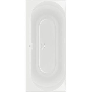 Villeroy & Boch Loop duobad - 180x80cm - rechthoek/binnenbad ovaal - acryl Wit Alpin glans uba180lof2v-01