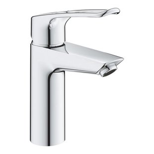 GROHE Eurosmart waterbesparende opbouw wastafelmengkraan M-size met metalen open hendel chroom 23981003