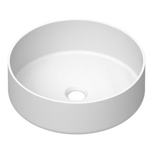 BRAUER Circle waskom - 36x36cm - rond - keramiek - mat wit WK-CC36ROMW