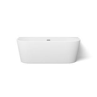 Looox Cool semi-vrijstaand ligbad - 170x80x57cm - Acryl mat wit coolwall17080mw Looox Cool semi-vrijstaand ligbad - 170x80x57cm - Acryl mat wit coolwall17080mw