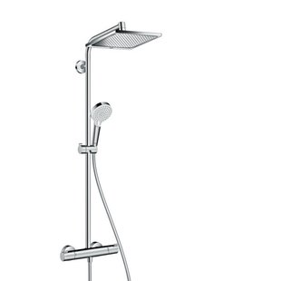 Hansgrohe Crometta E 240 1jet showerpipe met thermostaat chroom 27271000