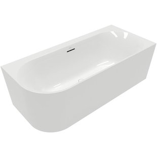 Villeroy & Boch Loop & friends half vrijstaand bad - 180x80cm - hoek rechts - Acryl Wit Alpin glans uba180lsf9cr00v-01