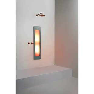 Sunshower Round Medium Plus infrarood + UV licht inbouw 140x33x10cm Organic Grey M0600-M0103