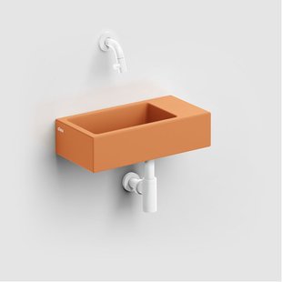 Clou Flush 3 fontein 36x18cm zonder kraangat rechts mat it zand ker CL/03.36031