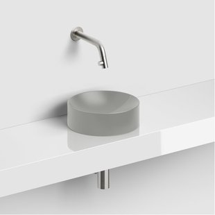Clou Vale fontein 22cm Keramiek rond zonder kranenbank mat grijs CL/03.32164