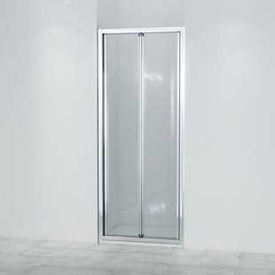 Marenza Fold Vouwdeur - 80x190cm - 6mm veiligheidsglas - alu profiel - anti kalk - chroom SW8415