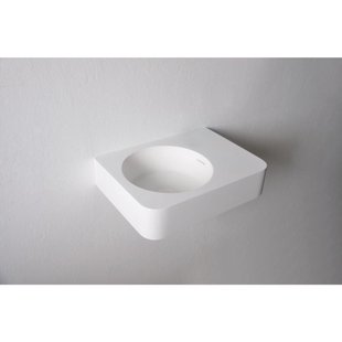 Ideavit Solidbrio Fontein 45x33x14cm rechthoek 0 kraangaten 1 wasbak Solid surface wit 284223