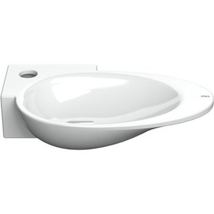 Clou First fonteinkom 38.8x24.6cm kraangat links Keramiek Wit CL/03.03101