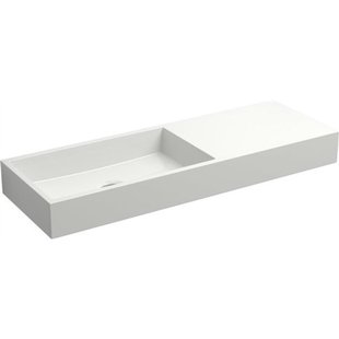 Clou Mini Wash Me fontein 56x19cm rechts zonder plug mineraalsteen Wit CL/03.08139