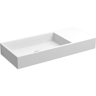 Clou Mini Wash Me fontein 45x19cm voorbewerkt kraangat rechts Aluite Wit mat CL/03.13135