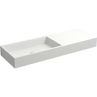 Clou Mini Wash Me fontein 56x19cm rechts zonder plug Aluite Wit mat CL/03.13139