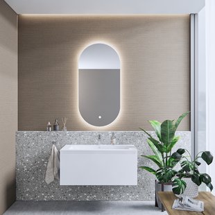 Badkamermeubelset BWS Anubis 70cm 1 Lade Mat Wit Met Wastafel (Naar Keuze)