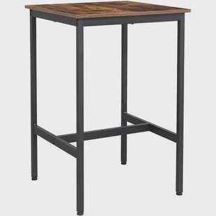 Bartafel, Hoge Keukentafel, Industriële Stijl, Vintage Bruin|Zwart Bartafel, Hoge Keukentafel, Industriële Stijl, Vintage Bruin|Zwart