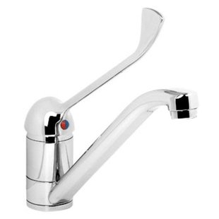 Plieger Smart keukenkraan met lange hendel chroom 5105+LONG HANDLE