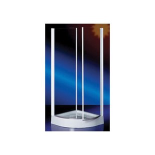 Plieger Royal hoekinstap 1/4 rond 6mm glas 90x190cm chroom CT2C6TC99019
