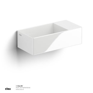 Clou New Flush 3 fontein 35x18cm zonder kraangat keramiek glanzend wit CL/03.03430