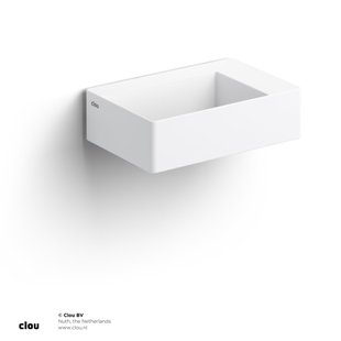 Clou Flush fontein 35.5x24.5cm voorbewerkt kraangat aluite Wit mat CL/03.13420