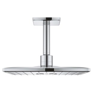 GROHE Rainshower SmartActive 310 Cube Hoofddouche - 31cm - 2 straalsoorten - plafondarm 14.2cm - chroom 26481000
