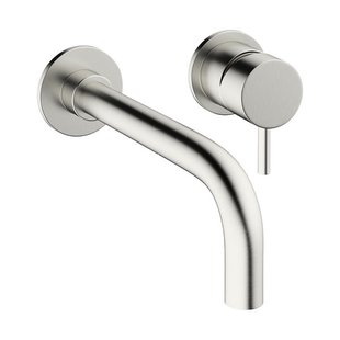 Crosswater MPRO inbouw wastafelkraan met inbouwdeel en 14cm en 22cm uitloop RVS 2x sw84108/sw108529