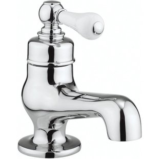 Crosswater Belgravia Lever Mini fonteinkraan - warm/koud chroom - wit keramiek - zonder waste BL114DNC_LV