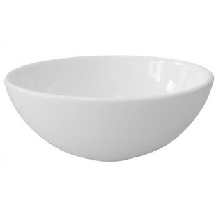 BRAUER Bowl waskom - 28x28cm - rond - keramiek - hoogglans wit WK-BO28ROHW