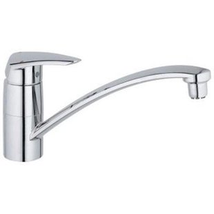 GROHE Eurodisc Lage druk ééngreepsmengkraan voor gootsteen ééngatsmontage voor waterverwarmer chroom 33771001