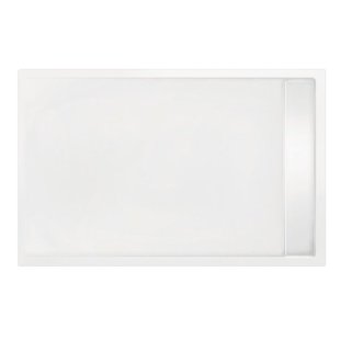 Xenz Easy Tray douchevloer - 110x80x5cm - acryl - zonder gootcover - wit 6953-01