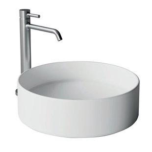 Xenz Coco waskom - 40x40x12cm - rond - keramiek - glans wit AL8405-01