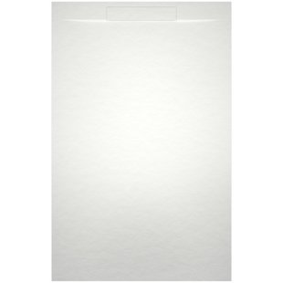 Riho Isola Douchevloer 120x90x3cm Kunstmarmer Leisteen structuur mat wit D007015105