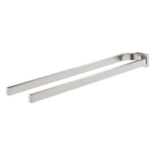 GROHE Selection Handdoekhouder - 36cm - dubbel - niet draaibaar - supersteel 41059dc0 GROHE Selection Handdoekhouder - 36cm - dubbel - niet draaibaar - supersteel 41059dc0
