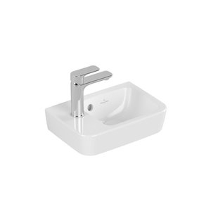 Villeroy & Boch O.novo fontein 1 kraangat links met overloop 36x25cm - wit 43423601