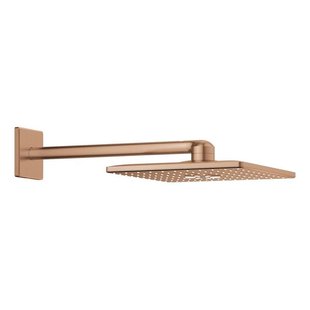 GROHE Rainshower SmartActive 310 Cube Hoofddouche - 31x31cm - 2 straalsoorten - wandarm 43cm - geborsteld warm sunset 26479dl0 GROHE Rainshower SmartActive 310 Cube Hoofddouche - 31x31cm - 2 straalsoorten - wandarm 43cm - geborsteld warm sunset 26479dl0