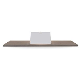 Looox Wood collection bath shelf 88cm met houder mat wit eiken mat wit wbshelf88mw
